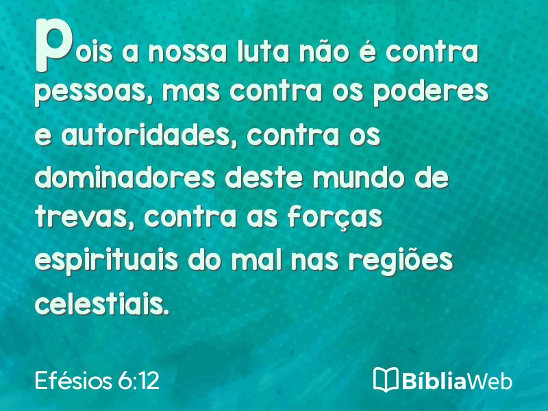 Efésios 6:12 em imagem para compartilhar
