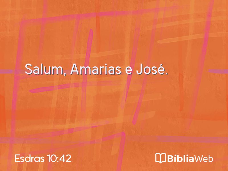 Esdras 10:42 em imagem para compartilhar