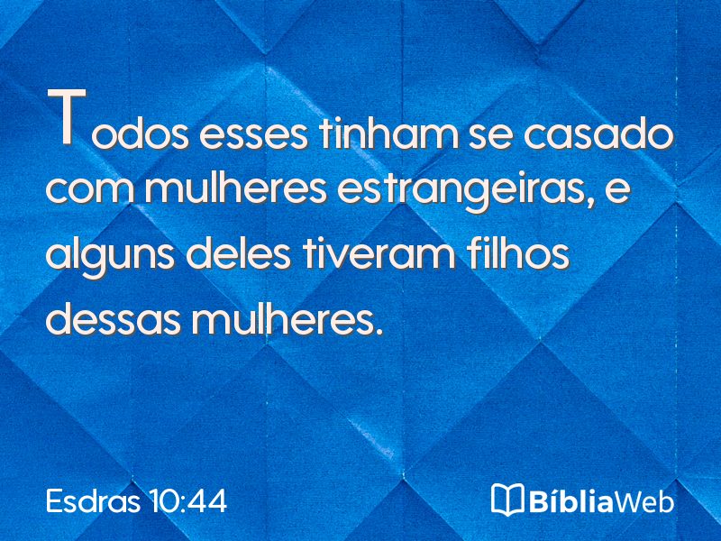 Esdras 10:44 em imagem para compartilhar