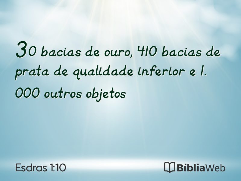 Esdras 1:10 em imagem para compartilhar