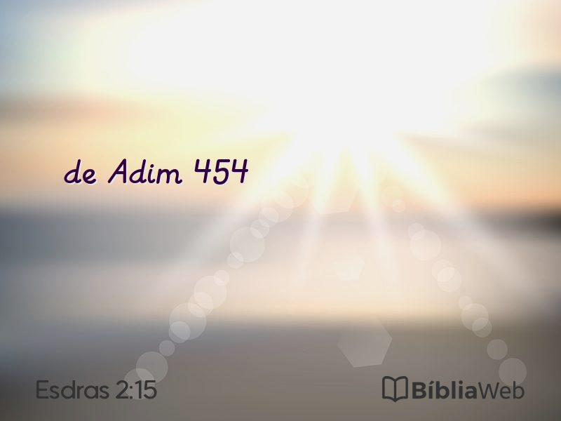 Esdras 2:15 em imagem para compartilhar