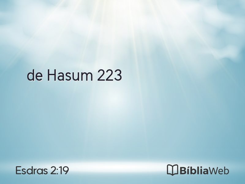 Esdras 2:19 em imagem para compartilhar