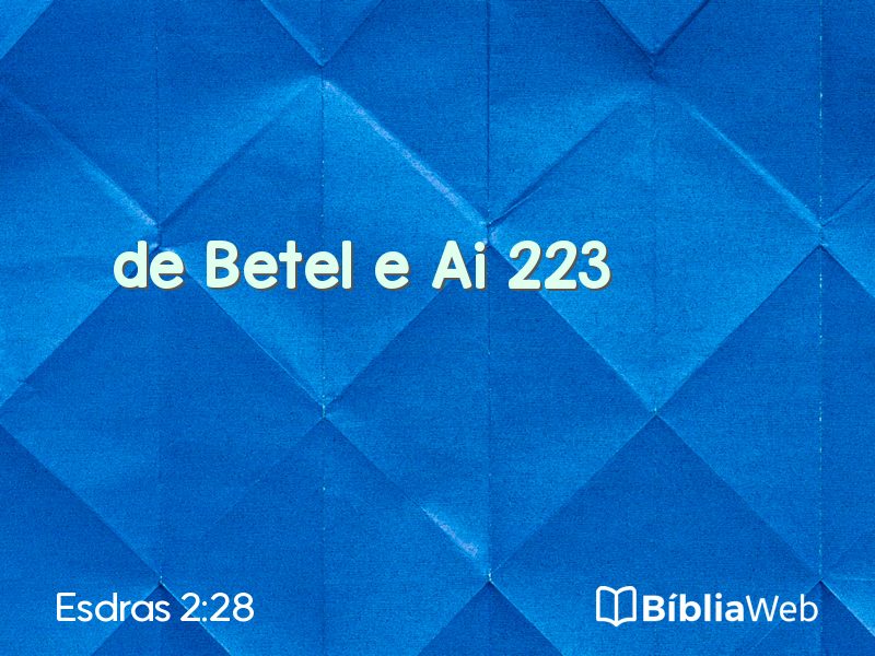 Esdras 2:28 em imagem para compartilhar