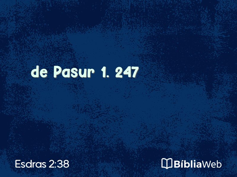 Esdras 2:38 em imagem para compartilhar