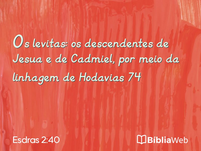 Esdras 2:40 em imagem para compartilhar