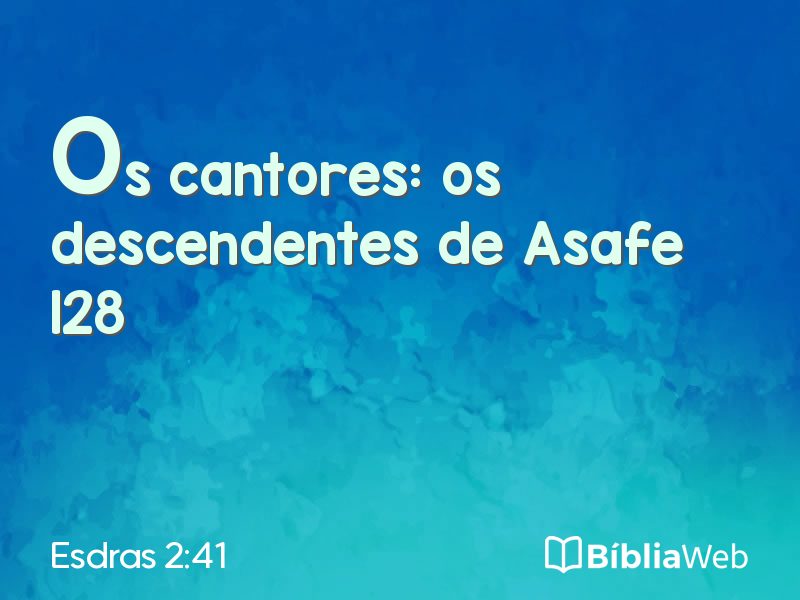 Esdras 2:41 em imagem para compartilhar