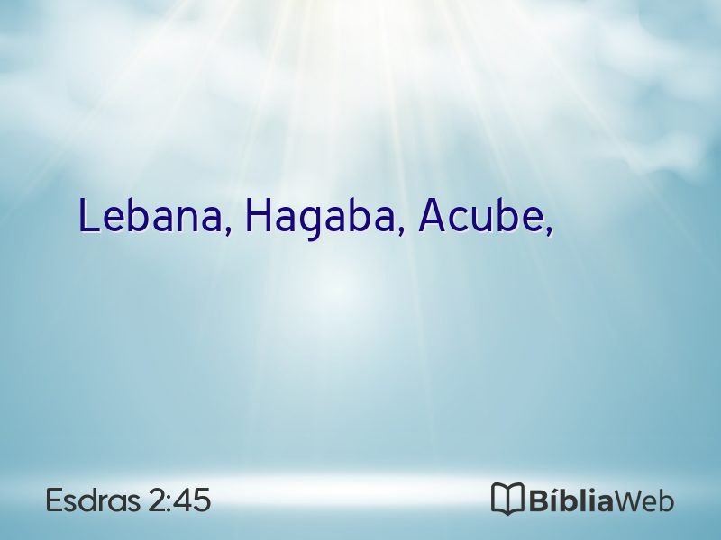 Esdras 2:45 em imagem para compartilhar