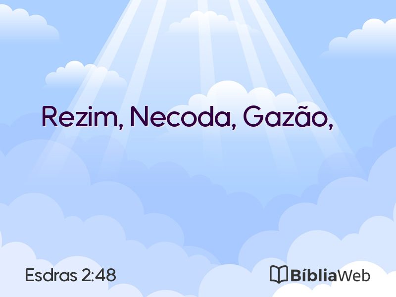 Esdras 2:48 em imagem para compartilhar