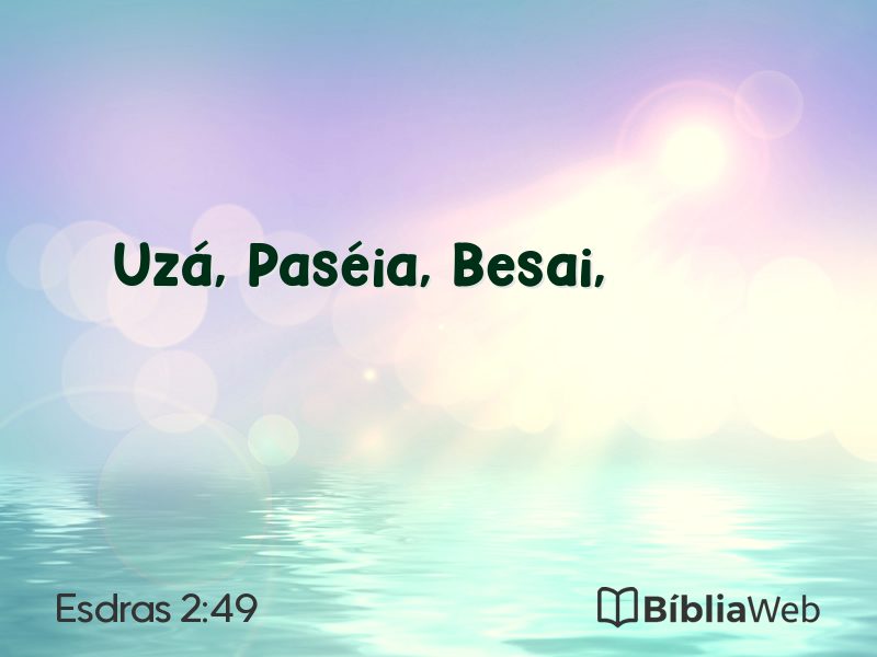 Esdras 2:49 em imagem para compartilhar