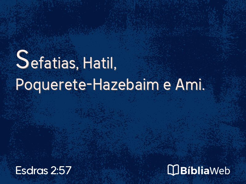 Esdras 2:57 em imagem para compartilhar