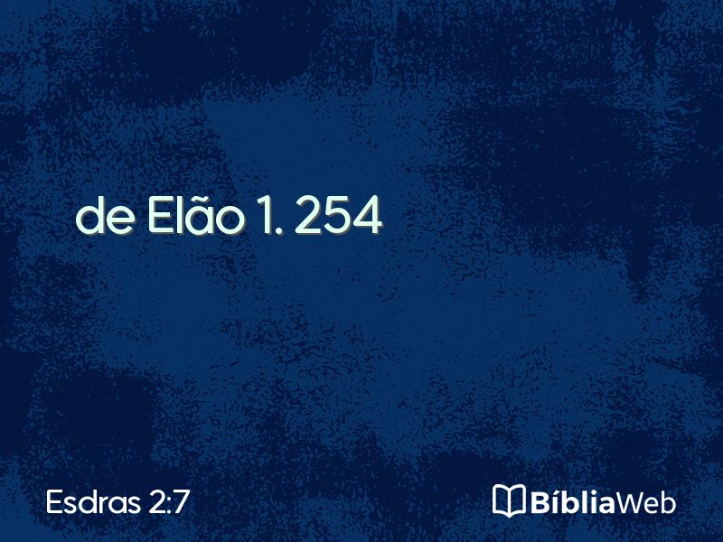 Esdras 2:7 em imagem para compartilhar
