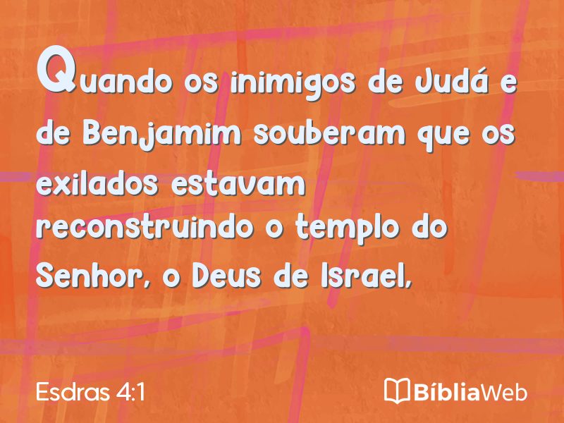 Esdras 4:1 em imagem para compartilhar