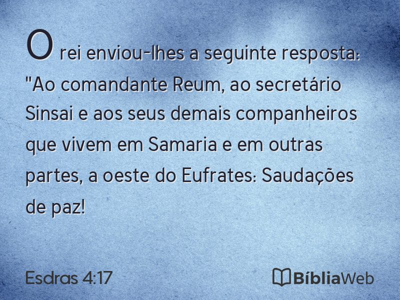 Esdras 4:17 em imagem para compartilhar