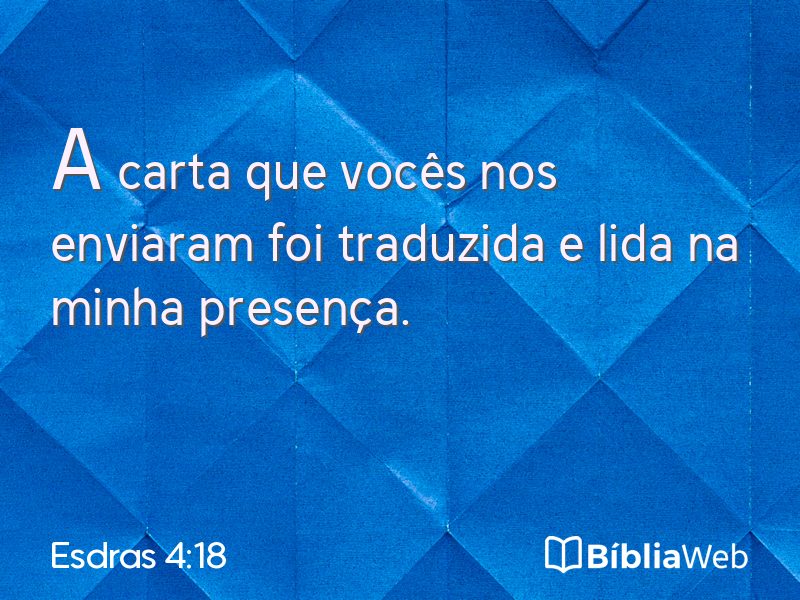 Esdras 4:18 em imagem para compartilhar