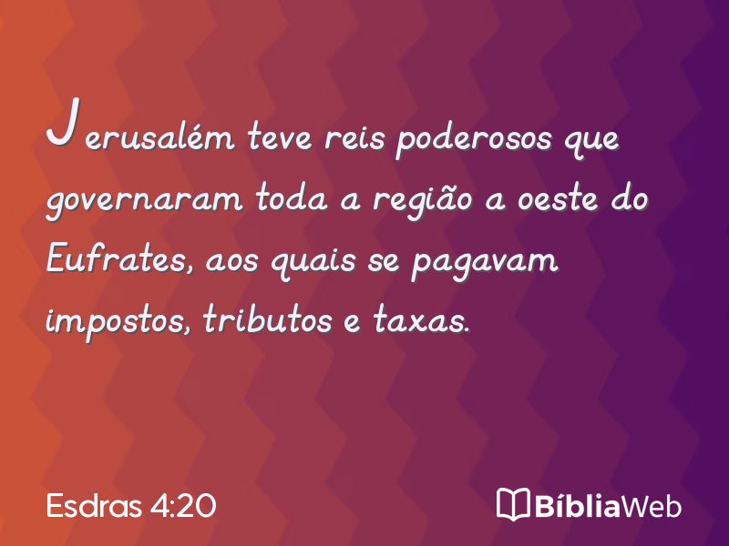 Esdras 4:20 em imagem para compartilhar