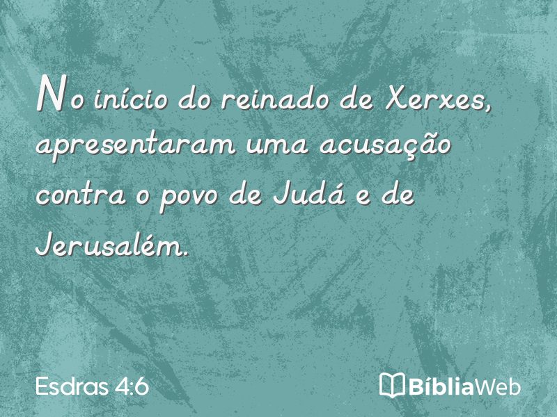 Esdras 4:6 em imagem para compartilhar