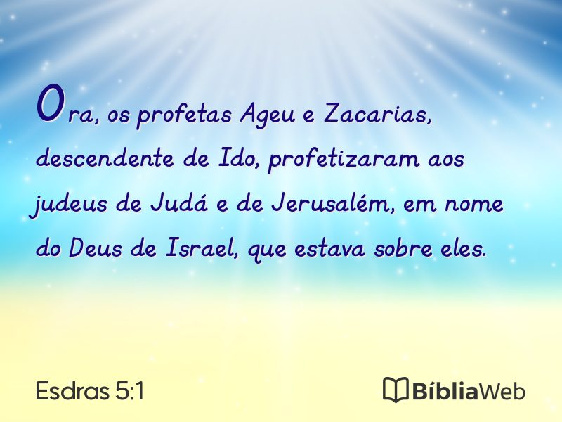 Esdras 5:1 em imagem para compartilhar