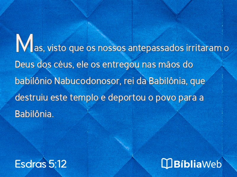 Esdras 5:12 em imagem para compartilhar
