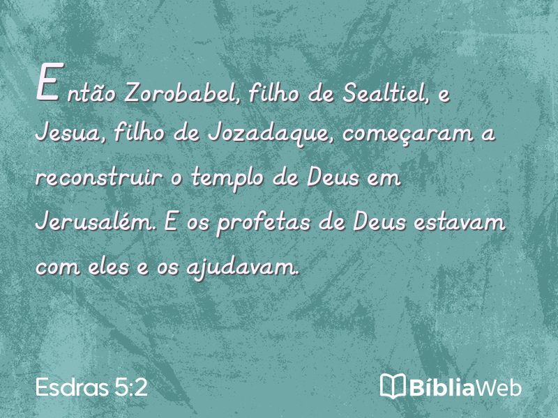 Esdras 5:2 em imagem para compartilhar