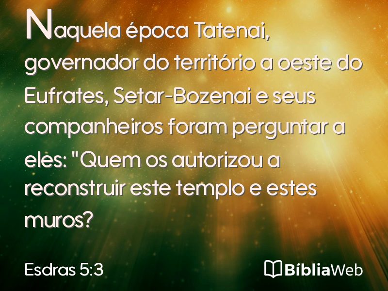 Esdras 5:3 em imagem para compartilhar