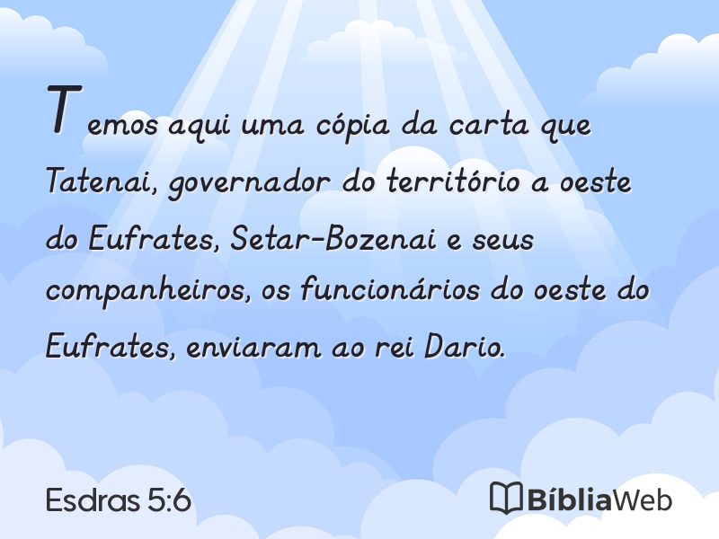 Esdras 5:6 em imagem para compartilhar