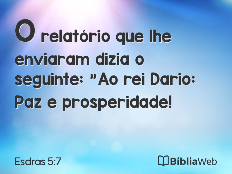 Esdras 5:7 em imagem para compartilhar