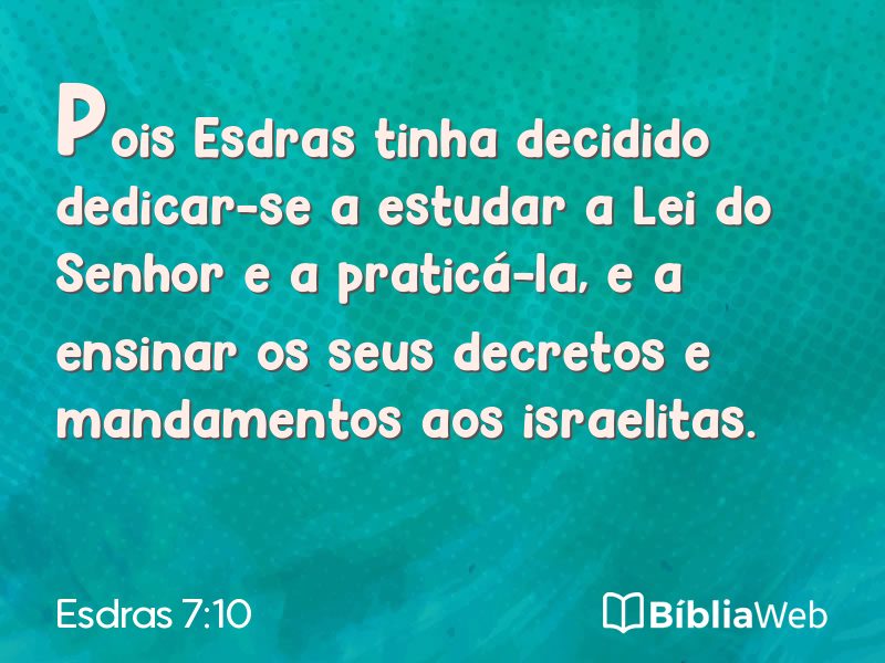 Esdras 7:10 em imagem para compartilhar