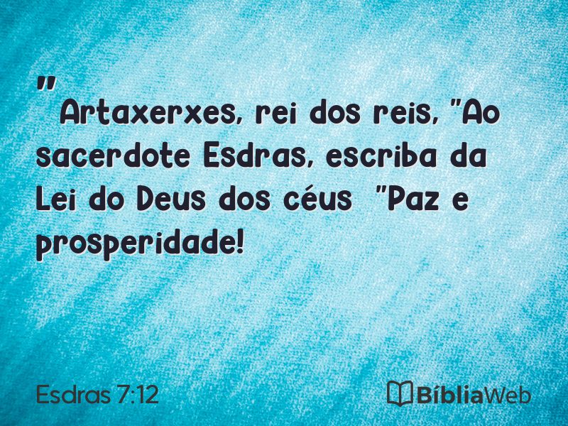 Esdras 7:12 em imagem para compartilhar