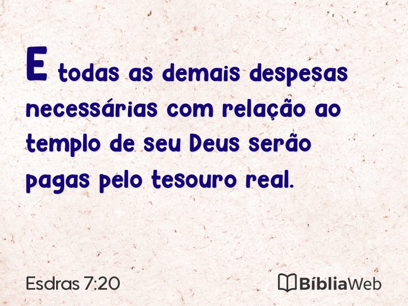 Esdras 7:20 em imagem para compartilhar