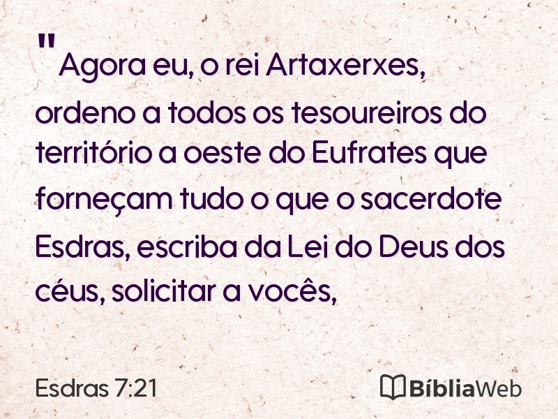 Esdras 7:21 em imagem para compartilhar