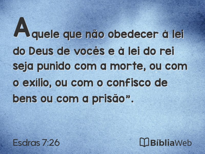 Esdras 7:26 em imagem para compartilhar