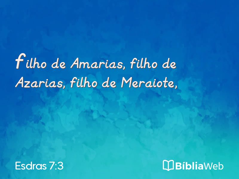 Esdras 7:3 em imagem para compartilhar