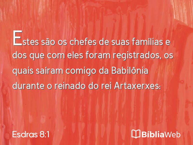 Esdras 8:1 em imagem para compartilhar