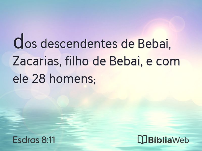 Esdras 8:11 em imagem para compartilhar