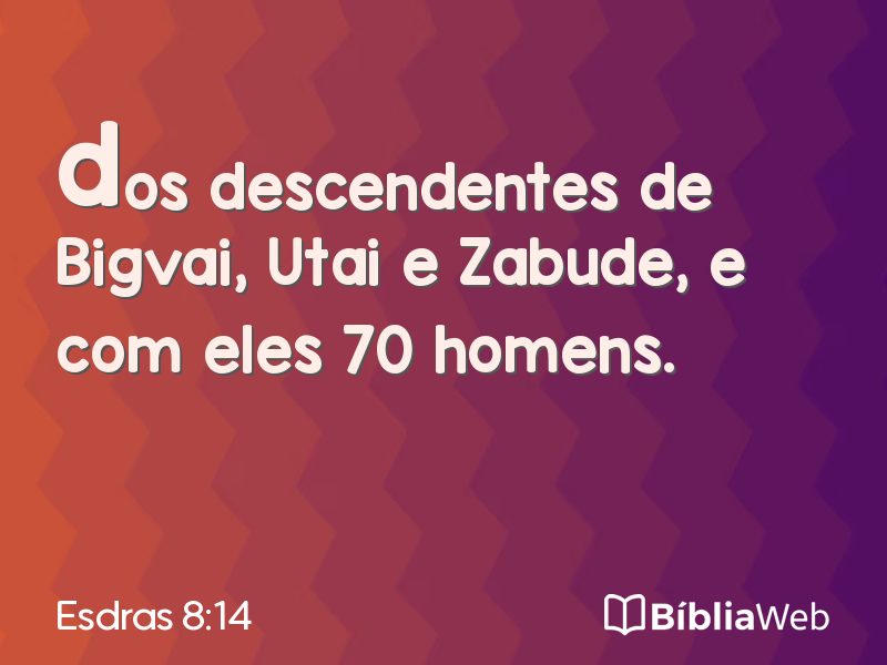 Esdras 8:14 em imagem para compartilhar