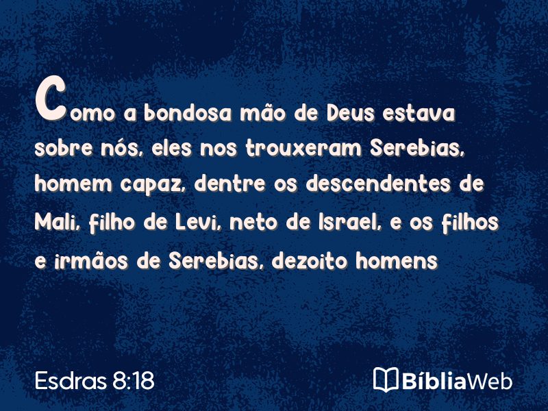 Esdras 8:18 em imagem para compartilhar