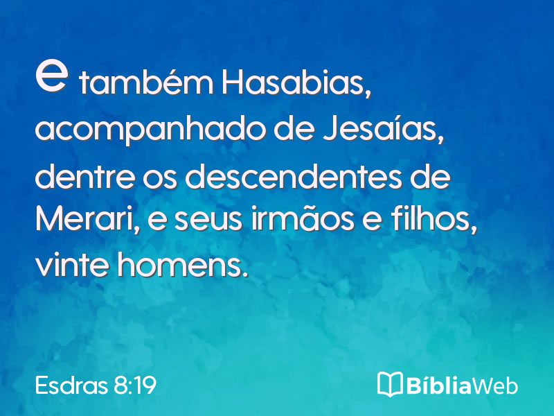 Esdras 8:19 em imagem para compartilhar