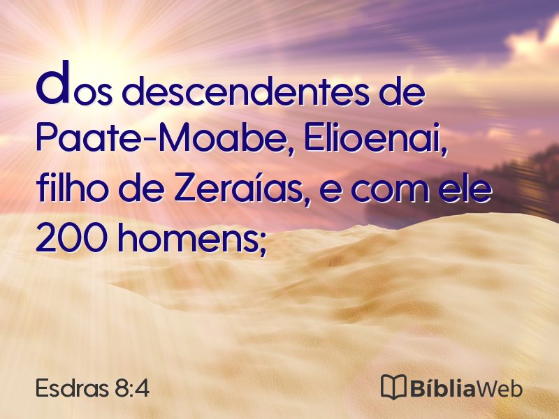 Esdras 8:4 em imagem para compartilhar