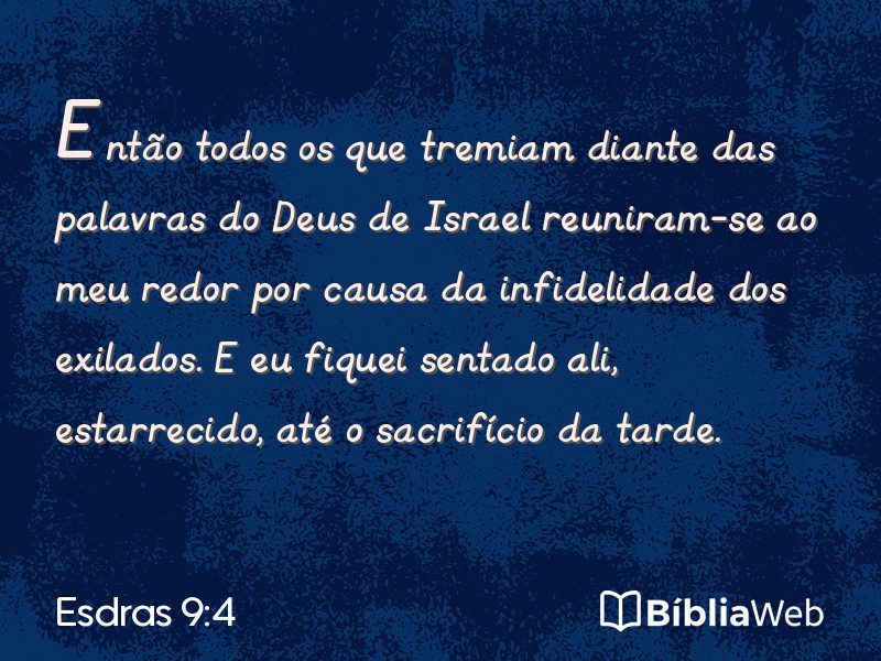 Esdras 9:4 em imagem para compartilhar
