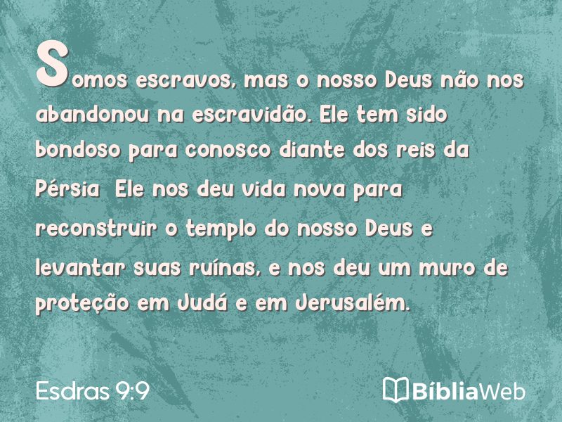 Esdras 9:9 em imagem para compartilhar