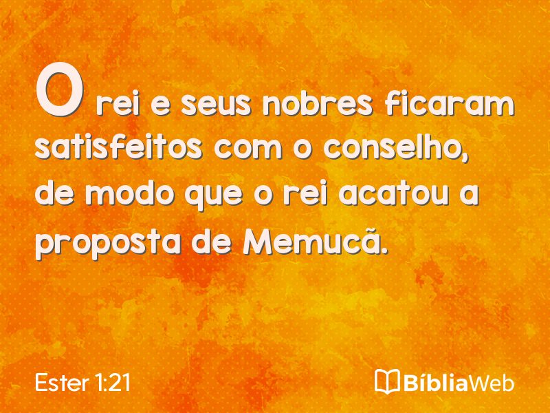 Ester 1:21 em imagem para compartilhar