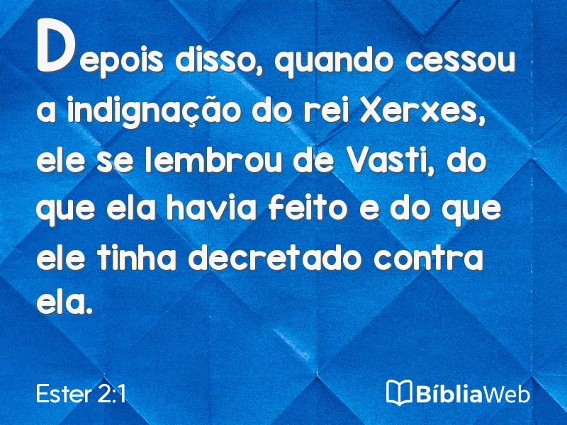 Ester 2:1 em imagem para compartilhar