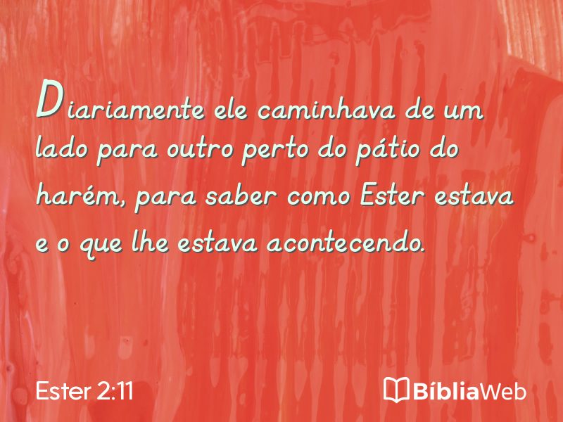 Ester 2:11 em imagem para compartilhar