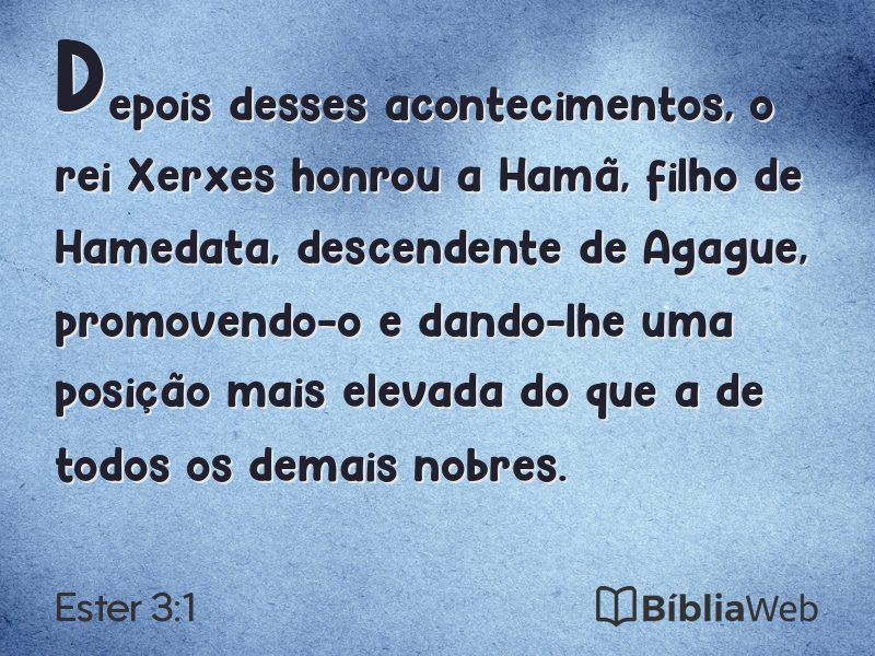 Ester 3:1 em imagem para compartilhar