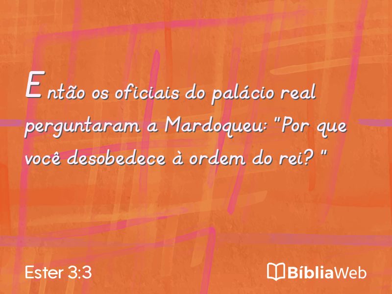 Ester 3:3 em imagem para compartilhar