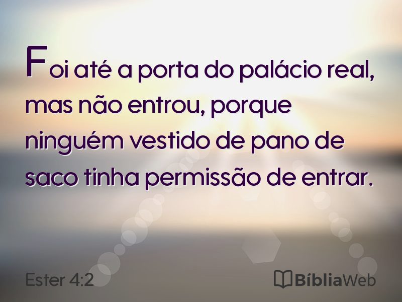Ester 4:2 em imagem para compartilhar