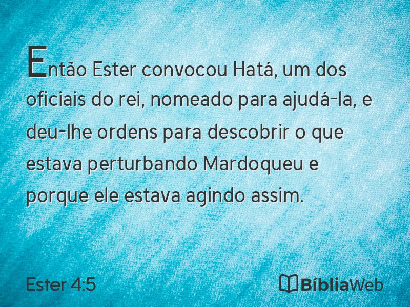 Ester 4:5 em imagem para compartilhar