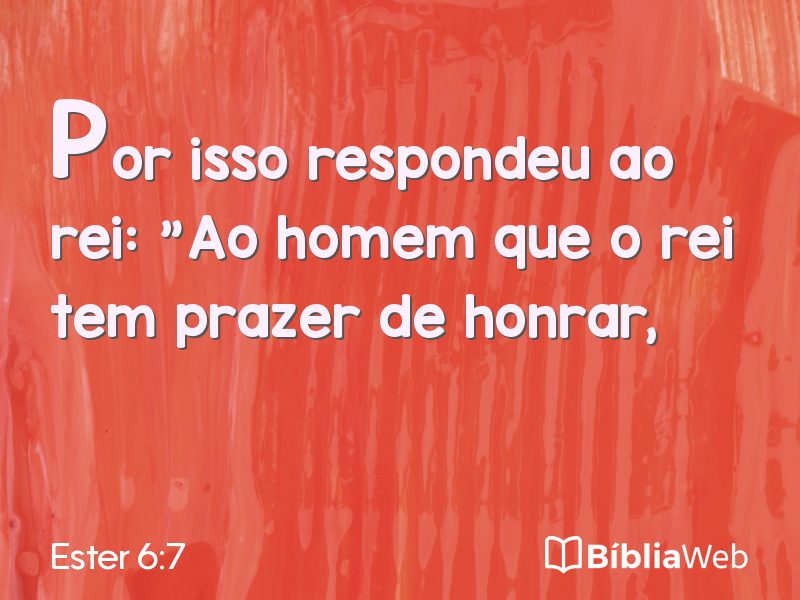 Ester 6:7 em imagem para compartilhar