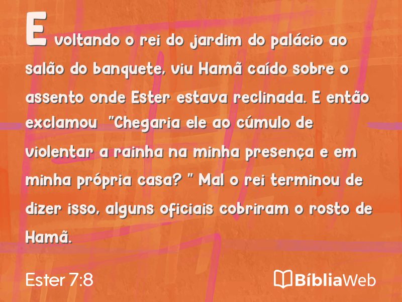 Ester 7:8 em imagem para compartilhar