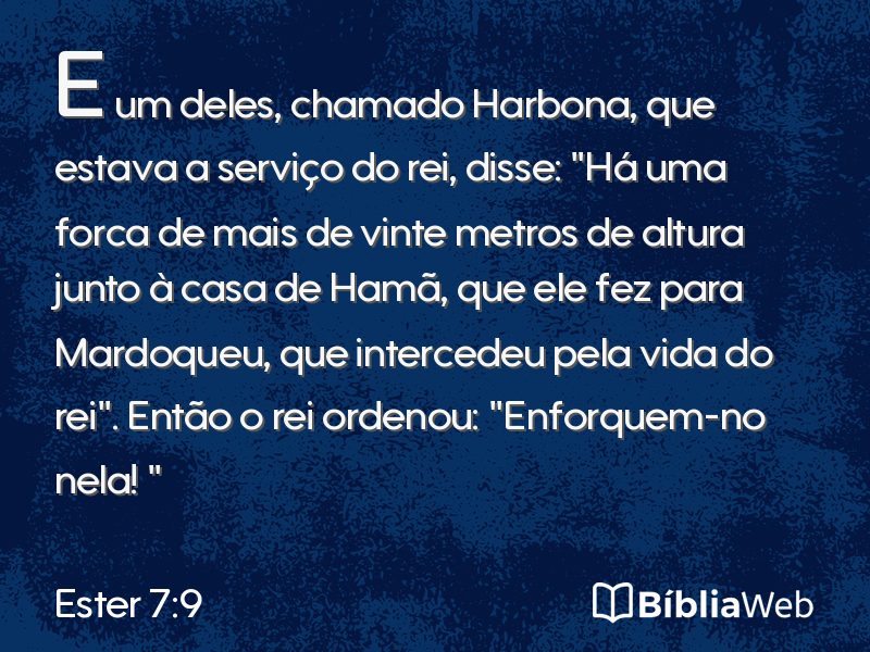 Ester 7:9 em imagem para compartilhar